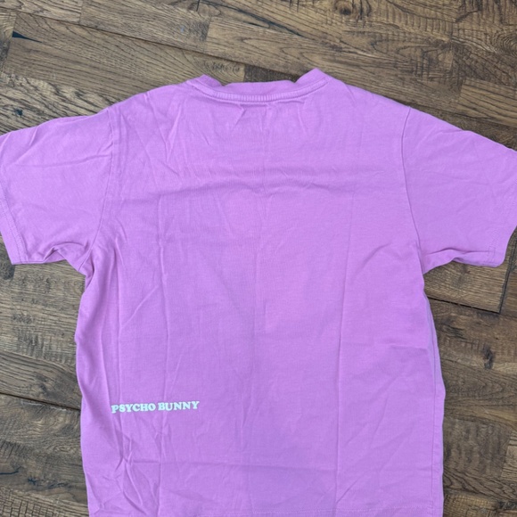 Psycho Bunny Houston Graphic Tee Violet Pima Kids Size 10 12 - Picture 4 of 7